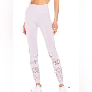 Alala Camo Seamless Legging High Waist Perforated  Laser Cut Lilac Size Small